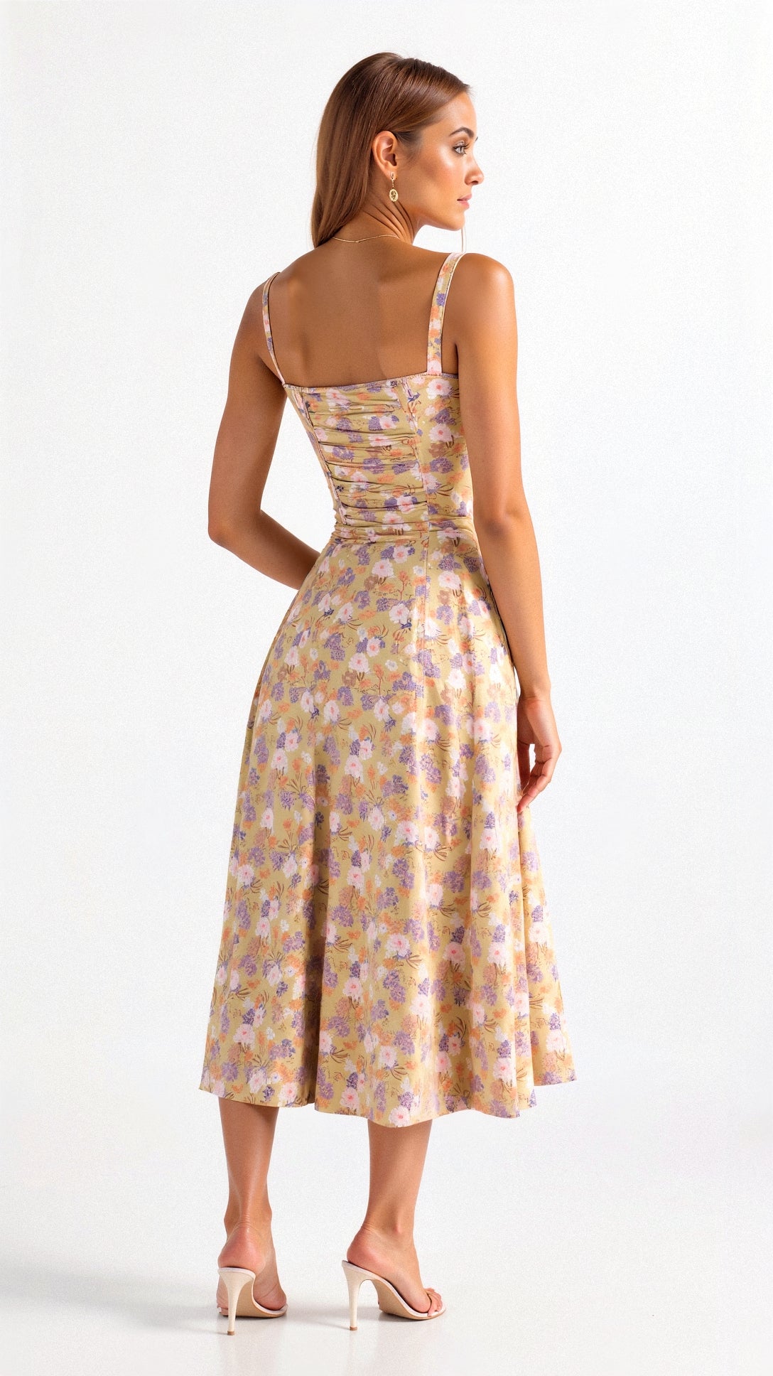 Margaret | Corset Midi Dress - Elegant, figure-flattering style